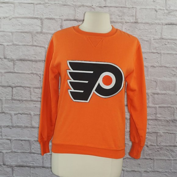 Vintage 90s Reworked Philadelphia Flyers Pullover Sweatshirt - Picture 1 of 7